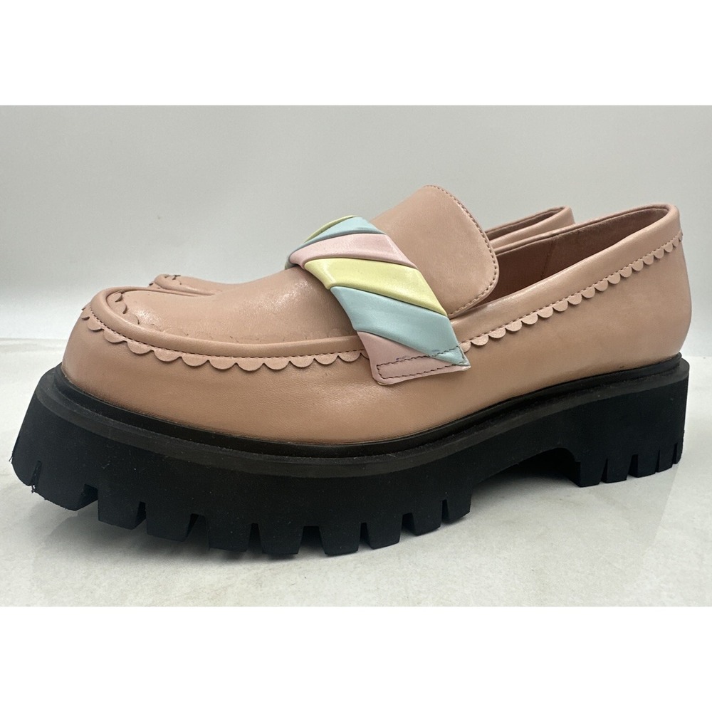 Koi Shoes Womens Sz 7 FIELD OF FLUMPS LOAFERS Pink Pastels Vegan Leather